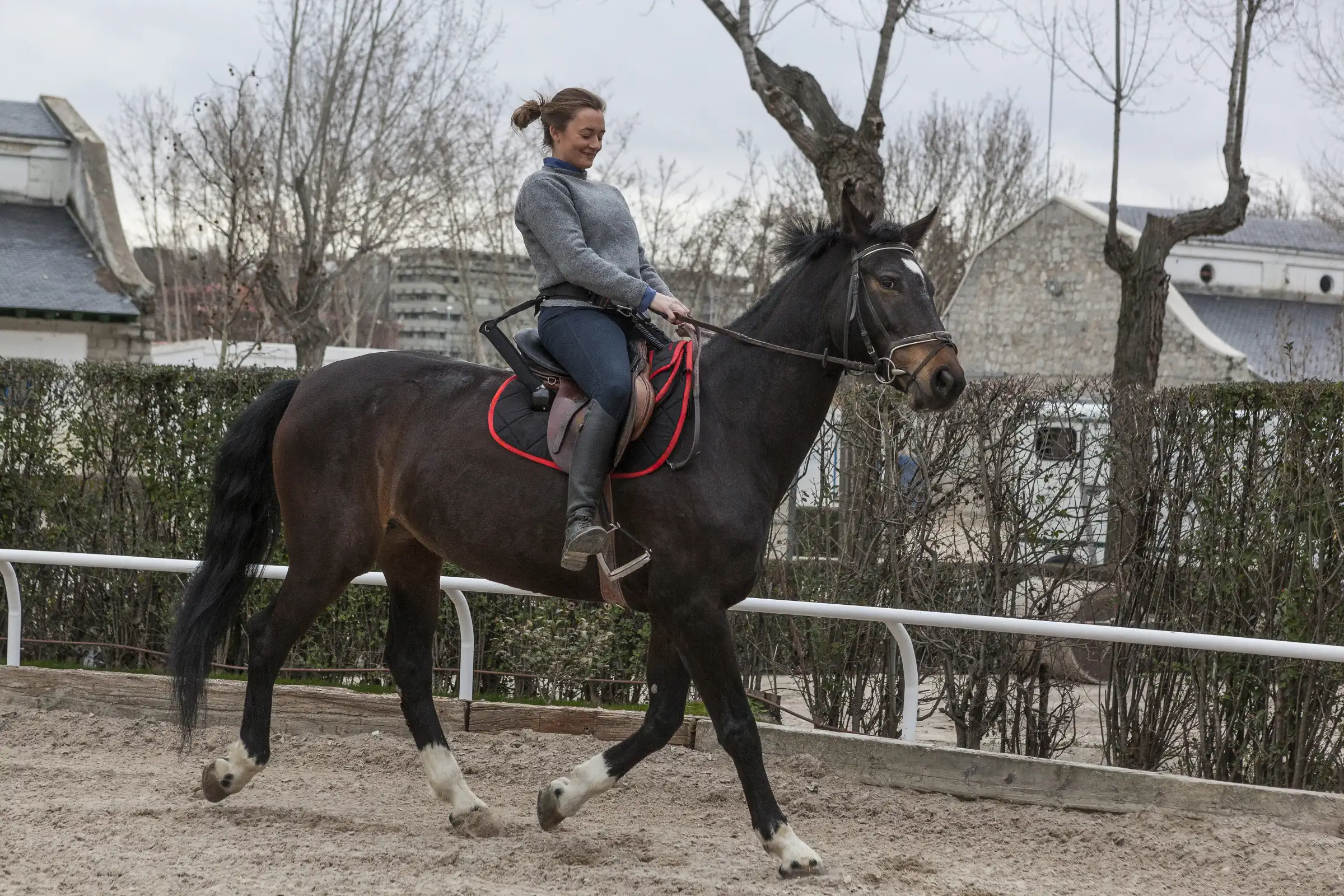 Jinete en entrenamiento con Hipiclam